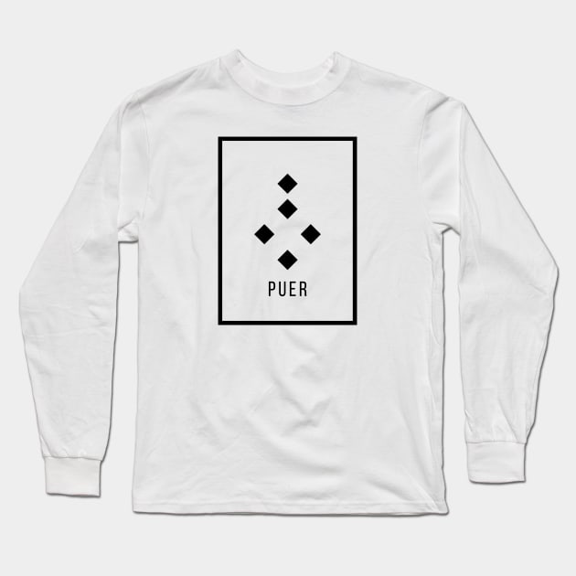 Puer Geomantic Figure Long Sleeve T-Shirt by moonlobster